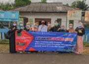 Mahasiswa KKN Unmuh Babel Ikut Tanggulangi Dampak Covid 19 di Desa Tuik