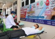 Wabup dan Camat Ikut Sumbangkan Darahnya di Puskesmas Riausilip
