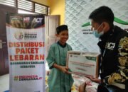 Sambut Idulfitri, ACT Bangka Bagikan Parsel Lebaran ke Anak Yatim