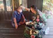 Mata Warga Hampir Tertancap Kawat, Anggota TNI ini Langsung Bereaksi