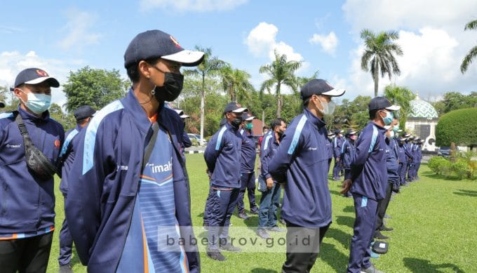 Lepas Kontingen ke PON XX Papua, Erzaldi Harapkan Babel Juara