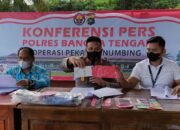 Polres Bangka Tengah Ungkap 9 Kasus, 5 Diantaranya TO Pekat Menumbing