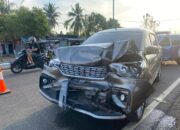 Ngantuk Karena Puasa, Mobil Sandi Tabrak Sedan di Koba