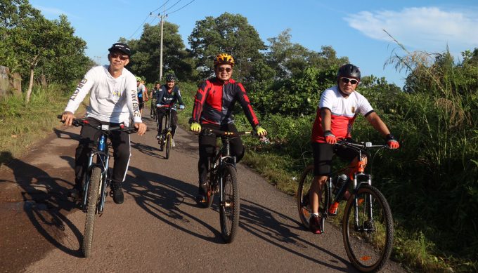 Peringatan Hari Lingkungan Hidup Sedunia, Pemkab Bangka Tengah Bersepeda di Sumur Tujuh