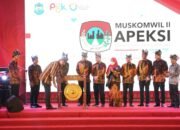 Pemukulan Gong Pj Gubernur, Bima Arya dan Molen Menandai Pembukaan Muskomwil ke-II Apeksi Sumbagsel