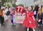 Drumband Cilik Gita Yuana Tampil Bernuansa Merah Putih