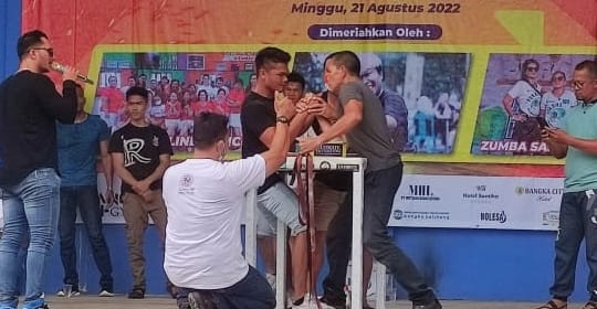 Puluhan Peserta Ikuti Kejurnas Panco dan Lomba Makan Mie di Koba