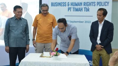 Berbisnis Wajib Hormati HAM, PT Timah Launching Business & Human Rights Policy
