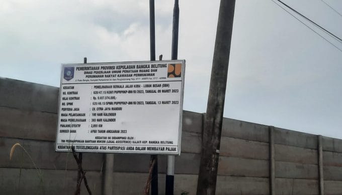 Warga Kesal Jalan Pemukiman Koba-Lubuk Masih Berlubang