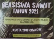 Siap-siap, Badan Pengelolaan Dana Perkebunan Kelapa Sawit Adakan Beasiswa Gratis Untuk 2 Ribu Orang