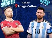 Tebak Skor Indonesia vs Argentina, Aokge Coffee Berikan Maras Sejuk Gratis