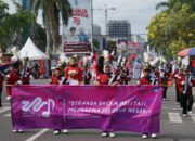 Molen Sambut Peserta Pawai di Panggung Penghormatan