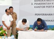 Dihadapan Mentri ATR/BPN, Dirut PT Timah Tandatangani Kerjasama dengan Bank Tanah