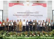 Pemkab Bangka Tengah Hadir Dalam Launching Sertifikat Tanah Elektronik