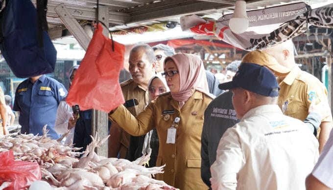 Sidak Pasar, Daging Ayam Naik Rp 5 Ribu