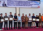 Pj Bupati Bangka Berikan Penghargaan ke PT Timah