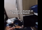 Nahas! Ditinggal Liburan Tahun Baru, Rumah di Depok Jawa Barat Dibobol Maling