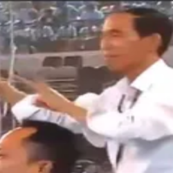 Ada Pria Mirip Presiden Jokowi di Kampanye Gibran