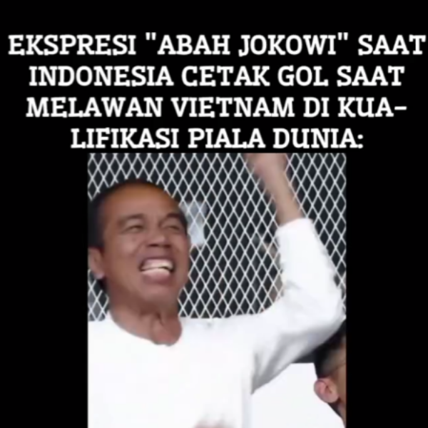 Presiden Jokowi Antusias saat Menyaksikan Laga Timnas Indonesia Vs Vietnam