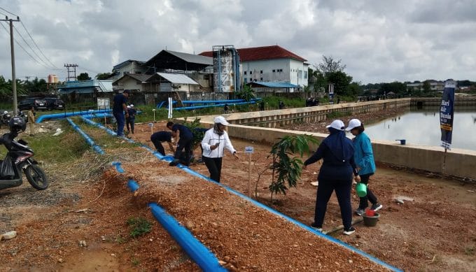 Kolong PDAM Pedindang Ditanami Pohon