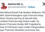 Pernah Jadi Alumni Gudep 449 Yogyakarta, Mahfud MD Tidak Setuju Pramuka Dihapus dari Ekskul Wajib Sekolah