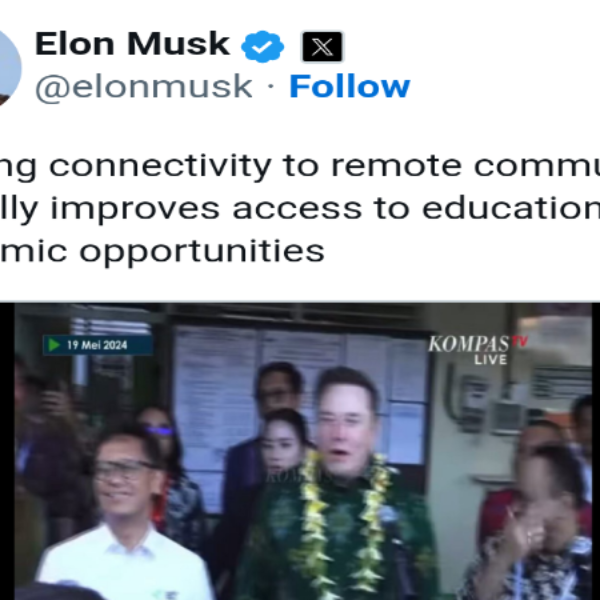 Bikin Bangga Indonesia, Elon Musk Tampil Rapi Pakai Batik di Bali