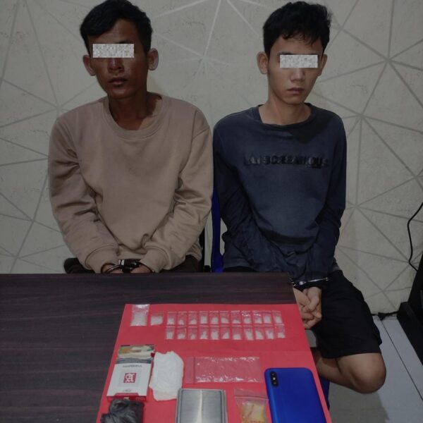 Transaksi Sabu di Kebun Sawit, Dua Pemuda di Toboali Tak Berkutik Digrebek Polisi