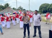 Meski Diguyur Hujan, Pawai Ta’aruf di Desa Nibung Tetap Meriah