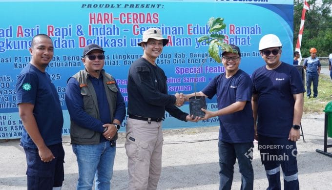 KSM Resam Terima Bibit Buah-buahan dari PT Timah