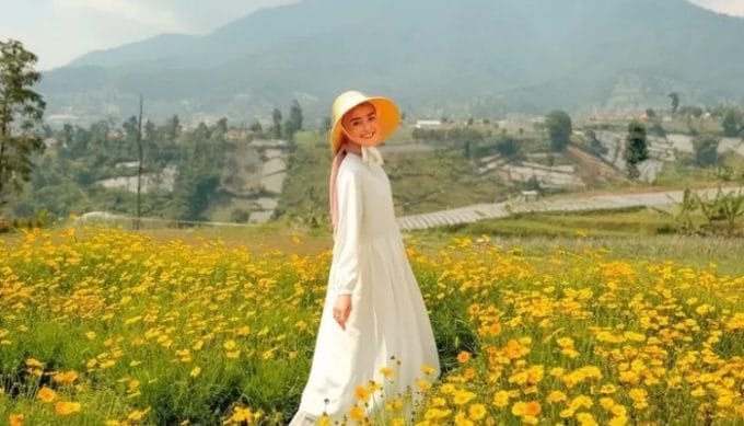 Pesona Tepi Gunung Nature Park, Tempat Wisata Baru di Bandung yang Estetik dengan Tumbuhan Bunga Cantik Berlatar Pegunungan