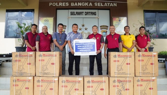 Polres Bangka Selatan Dapat 10 Unit Mesin Tanam Jagung