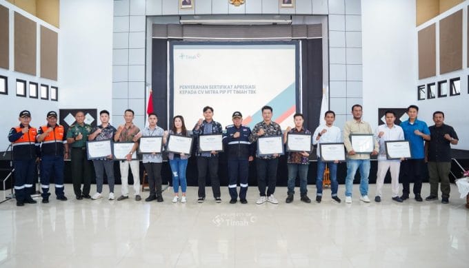 PT Timah Berikan Penghargaan ke 10 Mitra Usaha