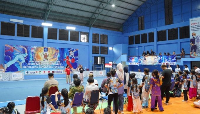 PT Timah Sediakan GOR untuk Kejuaraan Wushu Bangka Belitung